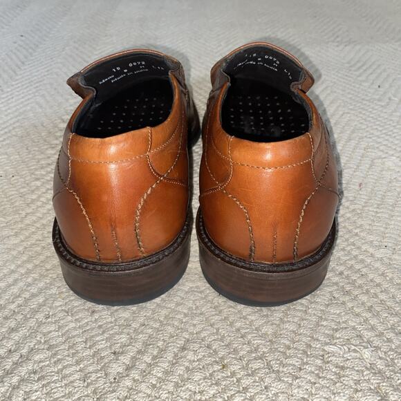 JOHNSTON & MURPHY Men's Brown Sheepskin Leather Loafers #20-3482 Size 9M - Picture 4 of 9